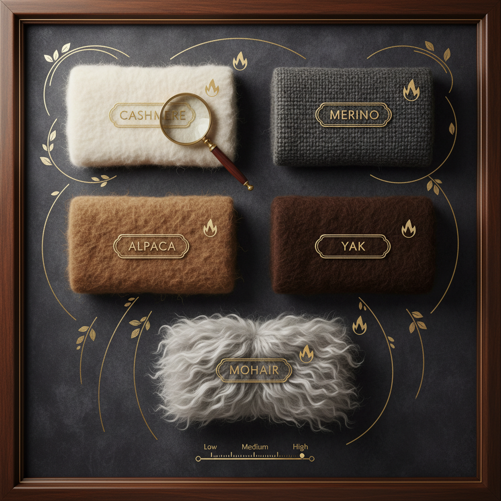 Verschiedene Wollknäuel in warmen Farben, symbolisch für Wärme und Komfort